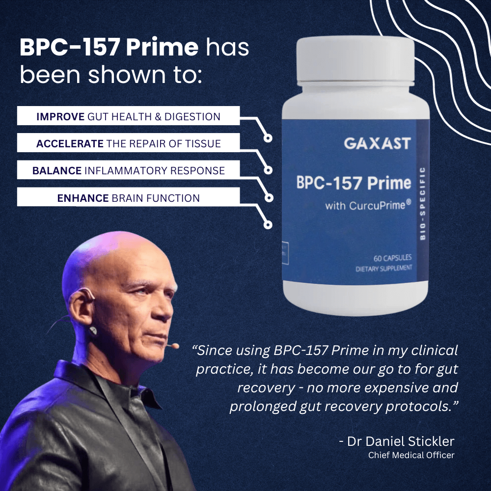 GAXAST® BPC-157 Prime Capsules w/ CurcuPrime