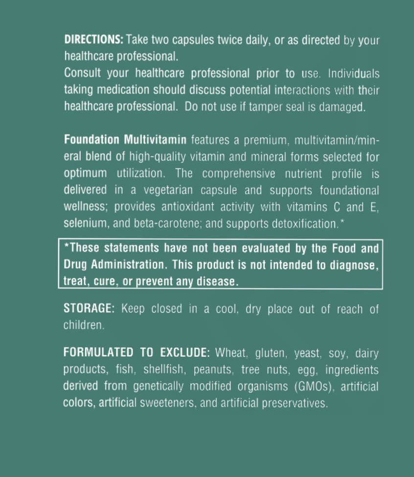 GAXAST® Foundation Multivitamin