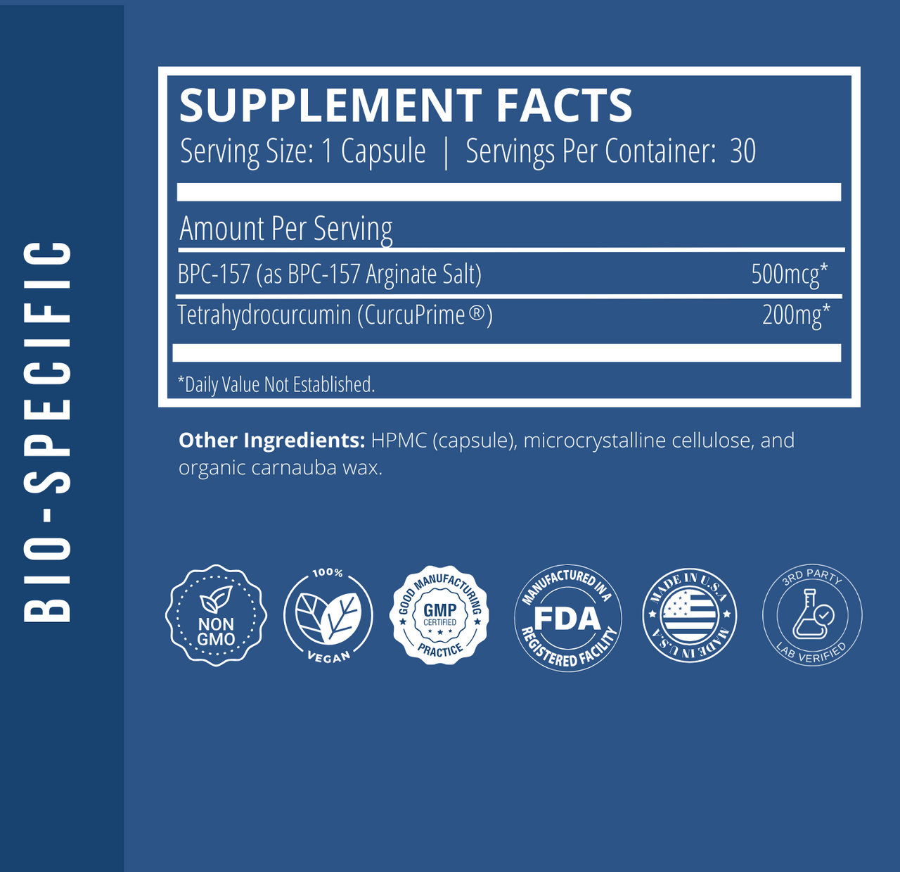 GAXAST® BPC-157 Prime Capsules w/ CurcuPrime